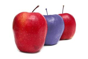 apples red and blue photo