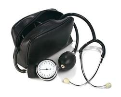 un dispositivo que lee la presión arterial foto