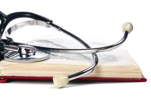 book and stethoscope photo