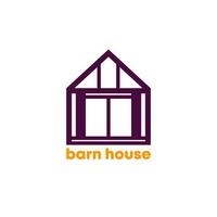 barn house icon on white vector