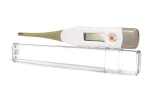 electronic thermometer on a transparente case photo