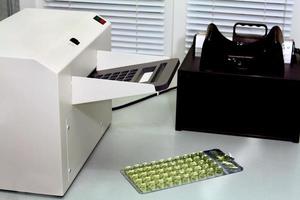 laboratory equipment for determination of analyses photo