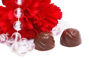 chocolate and flower photo