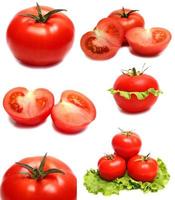 red fresh tomatoes photo