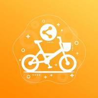 bike sharing icon for web and apps vector