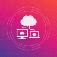 cloud computing vector icon