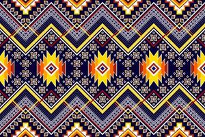 diseño de patrones étnicos geométricos abstractos. tela azteca alfombra mandala ornamento étnico chevron textil decoración papel tapiz. Fondo de vector de bordado tradicional étnico nativo boho tribal