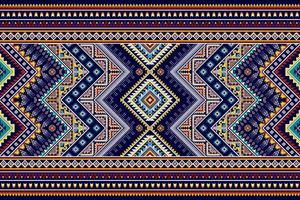 diseño de patrones étnicos abstractos geométricos ikat. tela azteca alfombra mandala ornamento étnico chevron textil decoración papel tapiz. Fondo de vector de bordado tradicional étnico nativo boho tribal