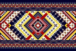 Abstract geometric ethnic pattern design. Aztec fabric carpet mandala ornament ethnic chevron textile decoration wallpaper. Tribal boho native ethnic traditional embroidery vector background