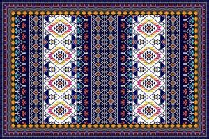 Abstract geometric ethnic pattern design. Aztec fabric carpet mandala ornament ethnic chevron textile decoration wallpaper. Tribal boho native ethnic traditional embroidery vector background