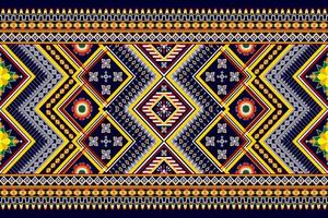 Abstract geometric ethnic pattern design. Aztec fabric carpet mandala ornament ethnic chevron textile decoration wallpaper. Tribal boho native ethnic traditional embroidery vector background