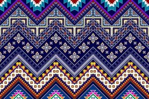 diseño de patrones étnicos abstractos geométricos ikat. tela azteca alfombra mandala ornamento étnico chevron textil decoración papel tapiz. Fondo de vector de bordado tradicional étnico nativo boho tribal