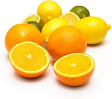 Different citrus fruits photo