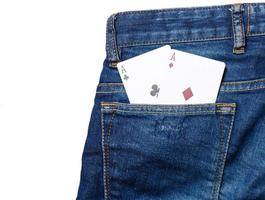 deck of cards in pocket photo