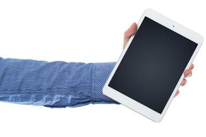 Hand and tablet pc photo