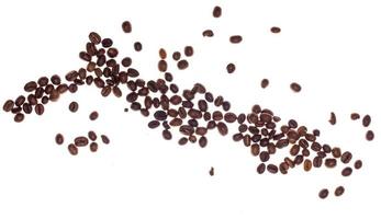 Coffe beans over white background photo