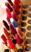 Coseup of Different lipsticks photo