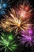 Colorful fireworks background photo