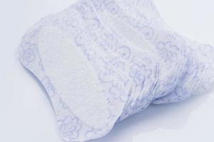 Stack of Sanitary napkins photo