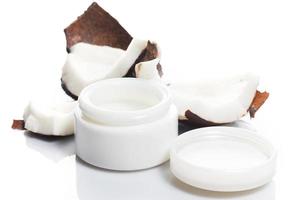 Coconut and moisturizer cream