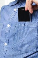 Smartphone in a pocket photo