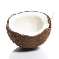 Coconuts on white background photo