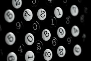 Background of numbers. from zero to nine. Numbers texture. Finance data concept. Matematic. Seamless pattern with numbers. financial crisis concept. Business success. photo