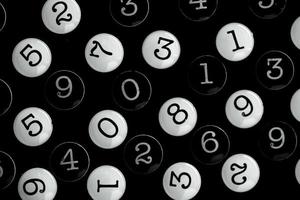 Background of numbers. from zero to nine. Numbers texture. Finance data concept. Matematic. Seamless pattern with numbers. financial crisis concept. Business success. photo