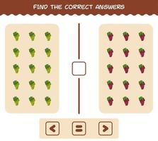 Find the correct shadows of cartoon fruits. Searching and Matching game. Educational game for pre shool years kids and toddlers vector