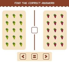 Find the correct shadows of cartoon fruits. Searching and Matching game. Educational game for pre shool years kids and toddlers vector