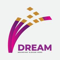 day dream power - logotipo de eventos vector