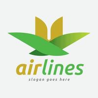 Airlines and Aviation Travel Agency Logo vector
