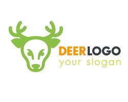 deer logo element for national park vector
