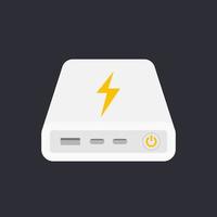 power bank, portable charger vector illustration