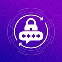 password reset icon for apps, vector design