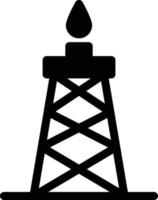 ilustración de vector de torre de petróleo en un fondo. símbolos de calidad premium. iconos vectoriales para concepto y diseño gráfico.