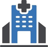 ilustración de vector de hospital en un fondo. símbolos de calidad premium. iconos vectoriales para concepto y diseño gráfico.