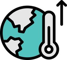 ilustración de vector de alta temperatura en un fondo. símbolos de calidad premium. iconos vectoriales para concepto y diseño gráfico.