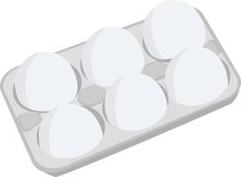 Eggs in the paper package vector illustration