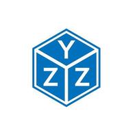 YZZ letter logo design on white background. YZZ creative initials letter logo concept. YZZ letter design. vector