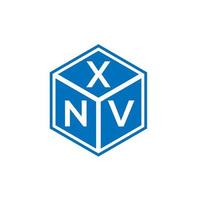 diseño de logotipo de letra xnv sobre fondo blanco. concepto de logotipo de letra de iniciales creativas xnv. diseño de letras xnv. vector