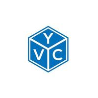 YVC letter logo design on white background. YVC creative initials letter logo concept. YVC letter design. vector