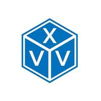 diseño de logotipo de letra xvv sobre fondo blanco. concepto de logotipo de letra de iniciales creativas xvv. diseño de letras xvv. vector