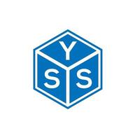 diseño de logotipo de letra yss sobre fondo blanco. yss creative iniciales carta logo concepto. diseño de letras yss. vector