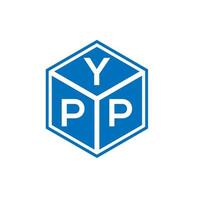 diseño de logotipo de letra ypp sobre fondo blanco. ypp creative iniciales carta logo concepto. diseño de letras ypp. vector