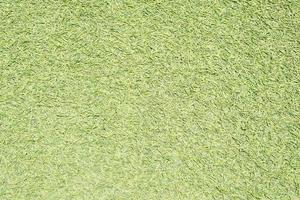 Green artificial grass background is used instead of real grass. photo