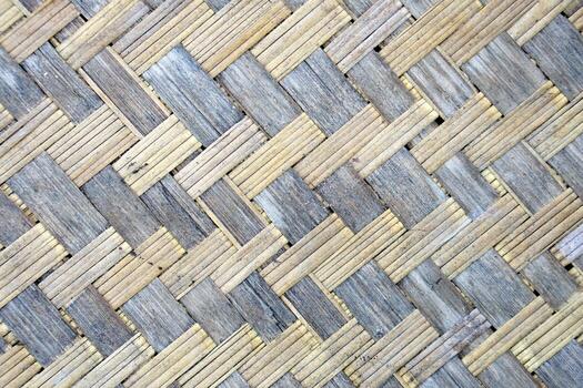 weave bamboo background for entering text photo