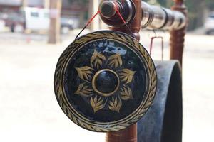 gong in the temple photo