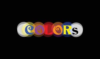 Colors vector logo design.