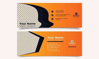 Email signature template. Business email signature design. vector